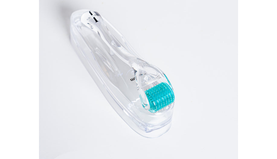 Jorovi Titanium Real Needles Derma Roller: At-home microneedling tool, boosts collagen, reduces fine lines, improves skincare absorption, safe for all skin types.