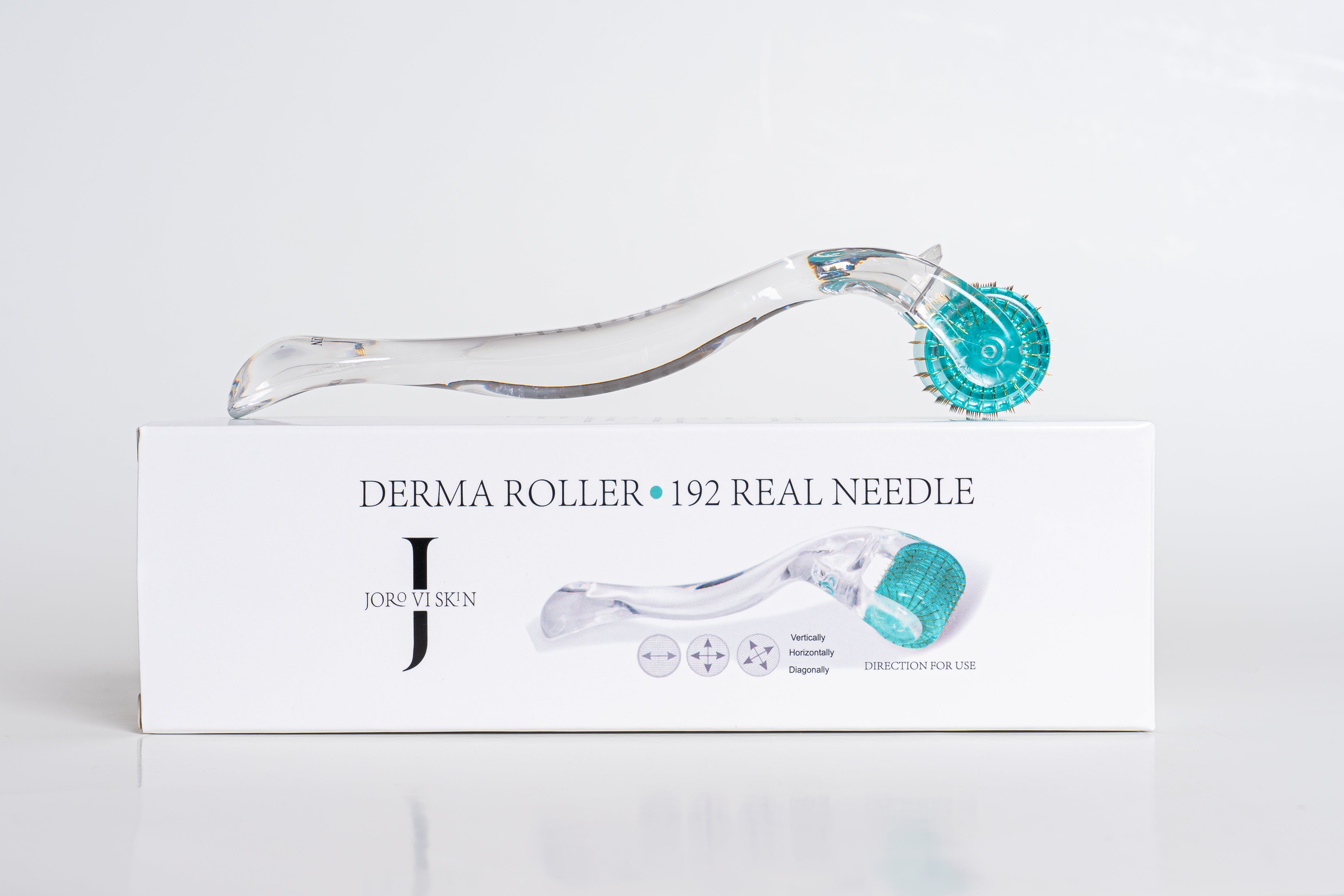 Clear jelly sandal with a blue buckle on a white background